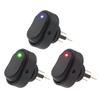 10Pcs Car Boat Rocker Switch 3PIN Contact ASW-20D 30A 12V Switch With LED Light Suitable For Cars And Ships