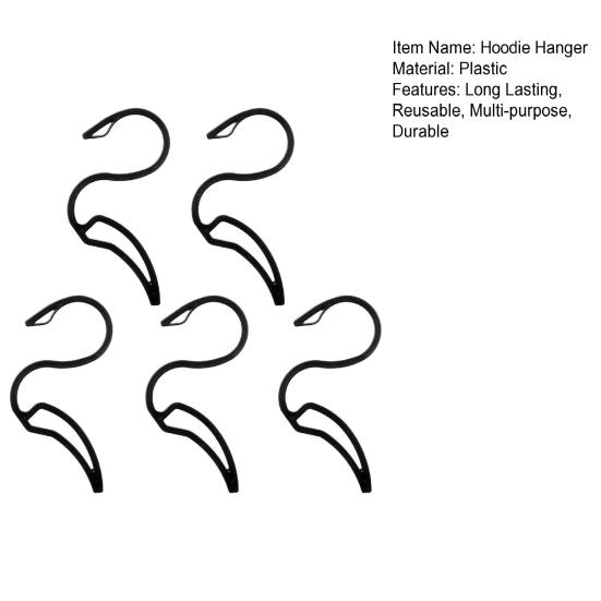5/10Pcs Hoodie Hanger S-Shaped Hooks Strong Load-bearing High Durability Multipurpose Sweatshirt Clothes Hanger Organizer