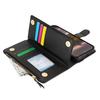 XL-001 For iPhone 15 Pro Case Zipper Pocket Wristband Stand Leather Phone Cover