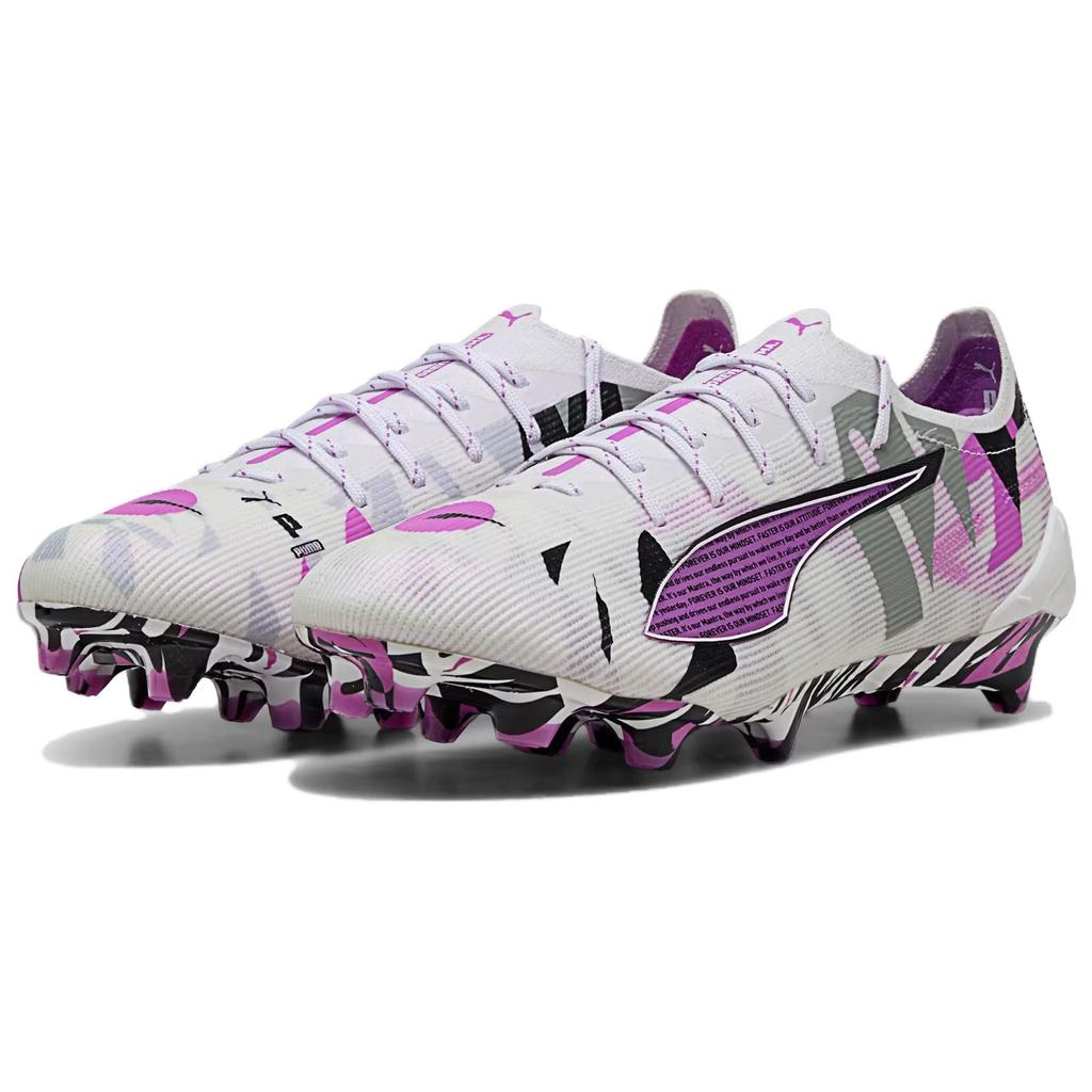 Puma Ultra 5 Ultimate FG Forever Pack Men Sneakers White Pure-Magenta Feather-Grey 108410-01