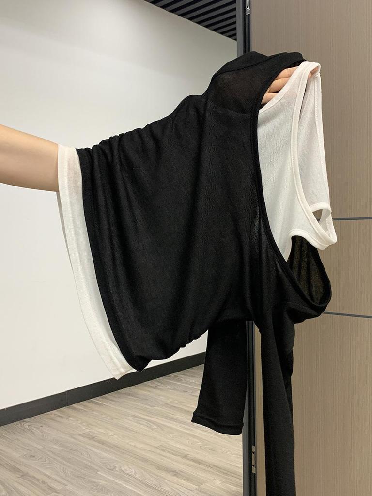 Damska żółta koszulka z mlecznym odcieniem, plisowana w talii wyszczuplająca, z długim rękawem, kolekcja wczesna jesień 2025