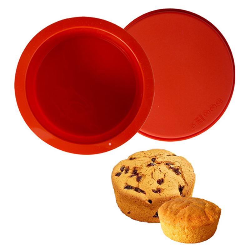 

DG-414 6-inch Cake Pan Silicone Baking Mold Round Chiffon Cake Making Mold (BPA-Free, No FDA Certificate) A
