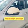 For Mitsubishi Montero Pajero Shogun Sport 2016- ABS Car Rearview Side Mirror Cover Wing Cap Exterior Trim Adhesive Sticker