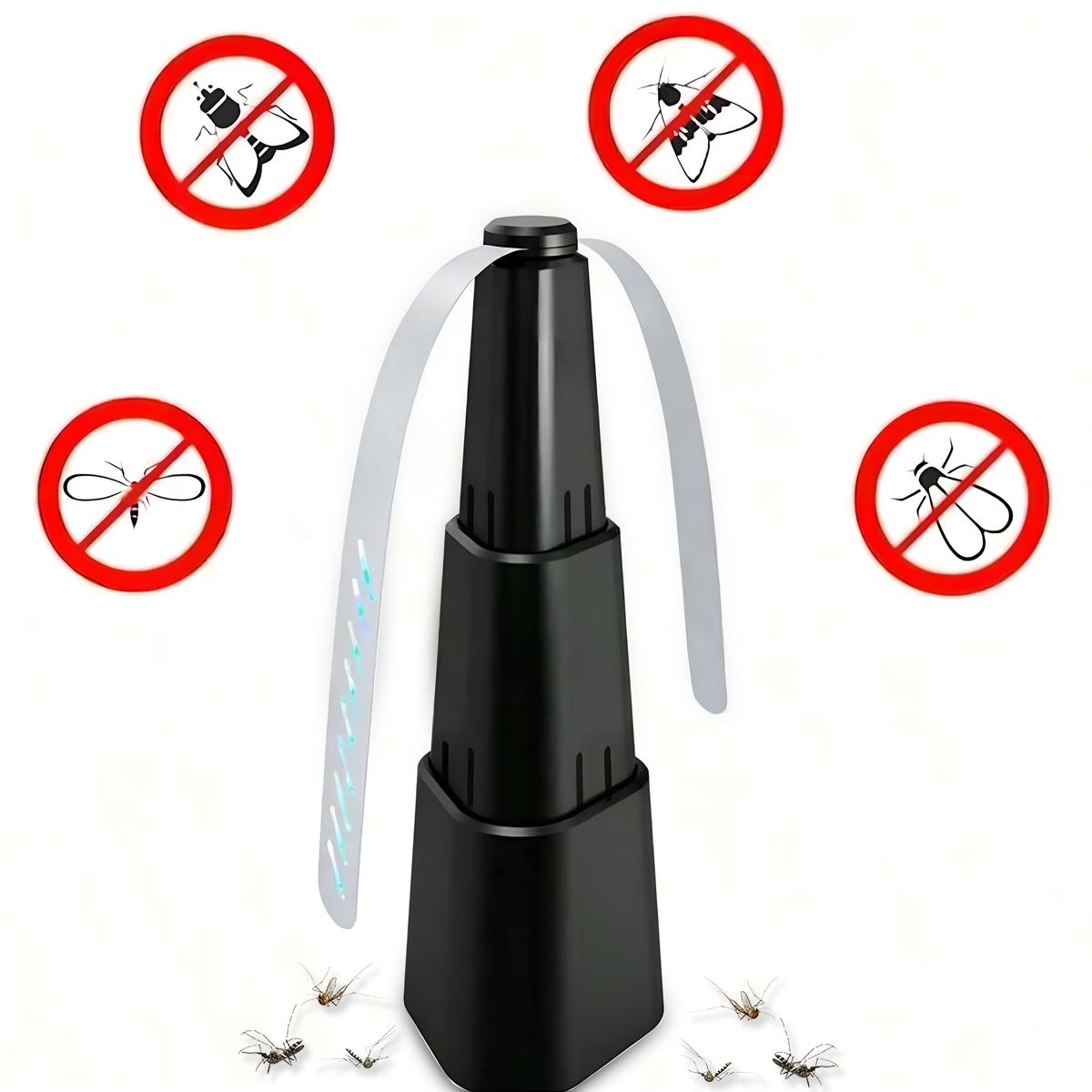 

Multi functional telescopic fly repellent fan (excluding (2 * AA)) чорний