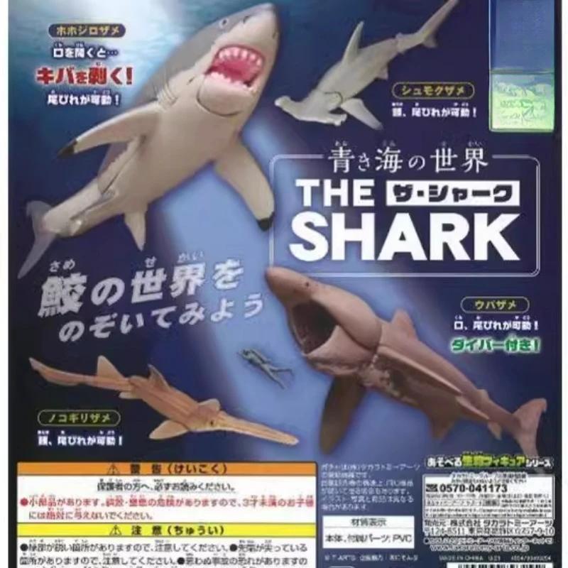 Original Sea Life THE SHARK Gashapon Toys Simulation Figure Model Ornaments Toys