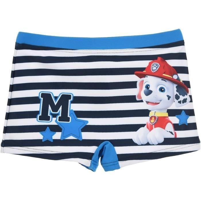 Short De Bain / Boxer De Bain Paw Patrol Pour Enfant - Maillot De Bain Officiel, Taille Élastique Avec Lacets