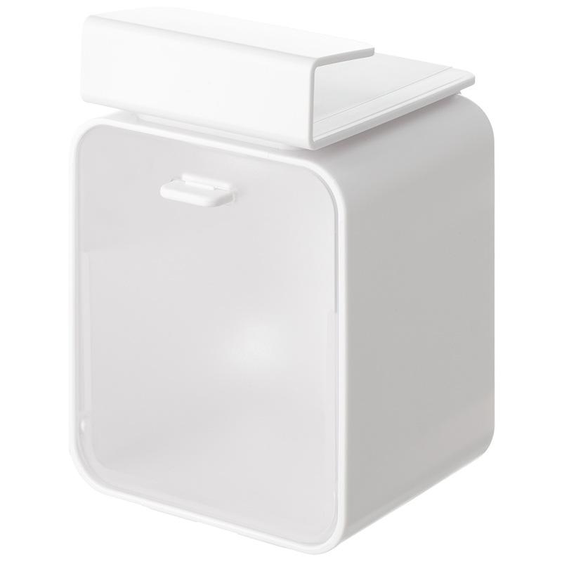 Bathroom Storage Rack Collapsible Storage Box Hanging Box Under The Cabinet Dust-proof Flip Cover Cosmetics Remover Cotton Swab