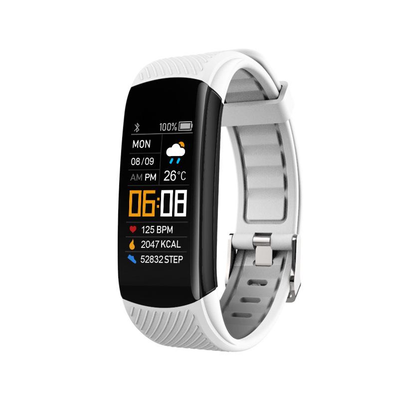 C5S Smart Bracelet: Color Screen, Heart Rate Monitor, Weather Display, Sports, Alarm Clock Smartwatch.