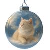 Glob 3D Ornamente Handmade Decor Ușor Pandantiv Xmas Acrilic, Multifuncțional Ideal pentru Pom de Crăciun și Pisică