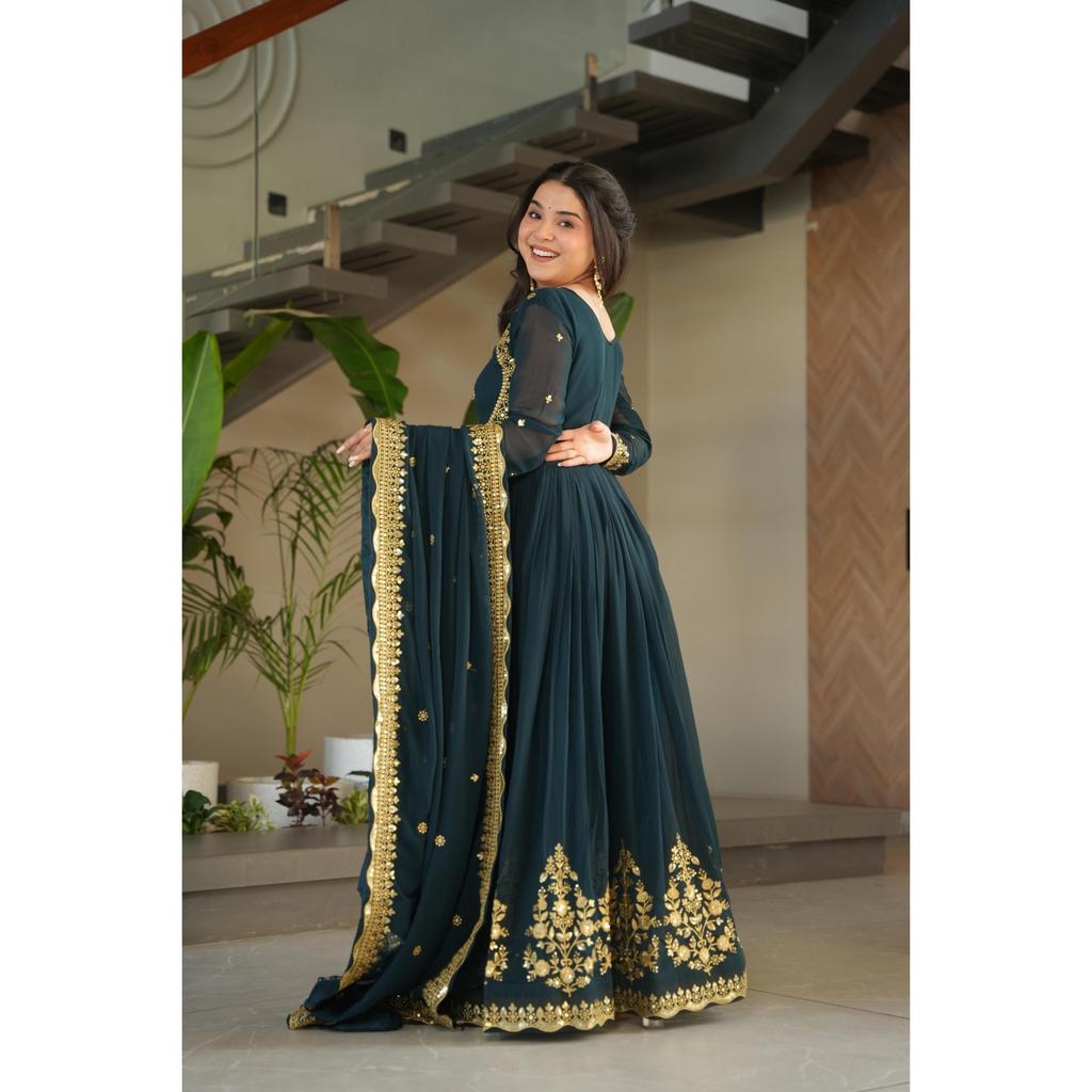 Premium Designer Readymade Gown-dupatta Collections 2025