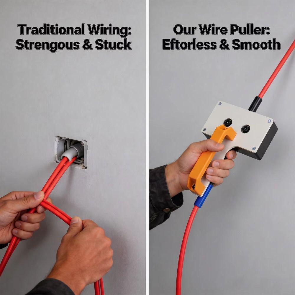 Multi-functional Heavy-Duty Wire Puller Smooth Cable Pulling Saving Time Wire Tugger Effortless 6-8mm Handheld Wiring Tools