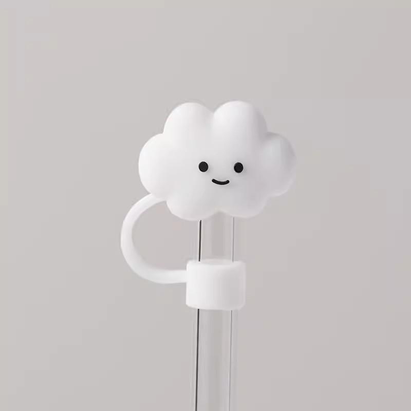 Cute Strawberry Straw Cover Caps For Stanley Cup 40 oz Tumbler Accessories Kawaii Silicone Straw Toppers Cap For 10mm Straws