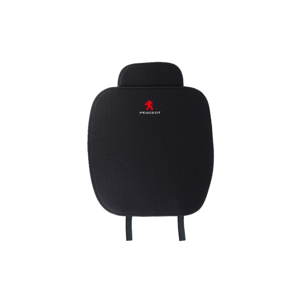 Anti-Slip Car Seat Backrest Cushion Auto Emblem Seat Protective Cover With Pocket For Peugeot 208 3008 107 308 2008 207 508 607