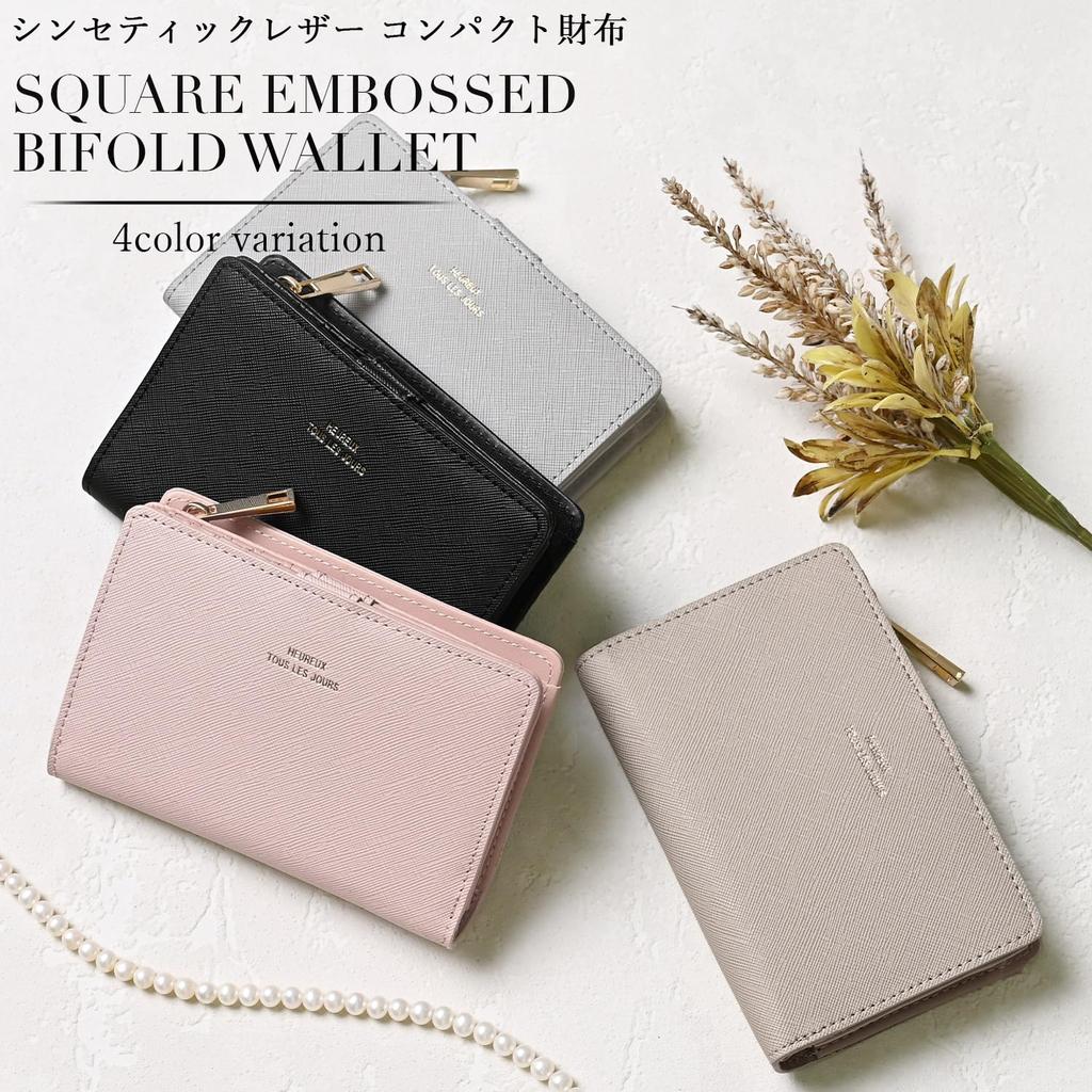 Naru Bifold Large Coin Card Suitable for Adults and Girls Women's Wallet, Compact, L-Zip, Leather, Capacity, Thin, Lightweight, Purse, Holder, Simple,