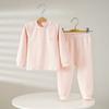 Children's Thermal Underwear Set: Cozy Fleece for Fall/Winter, Sizes 66-175, Pure Cotton, Unisex.
