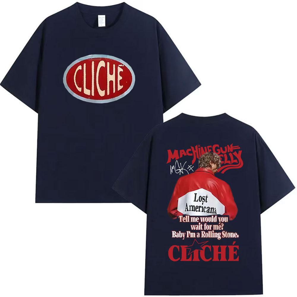 

Machine Mgk Lost Americana Tour 2026 New T Shirt Unisex Women Vintage High Quality Fashion Tshirt Hip Hop Oversized Cotton Tshirts S