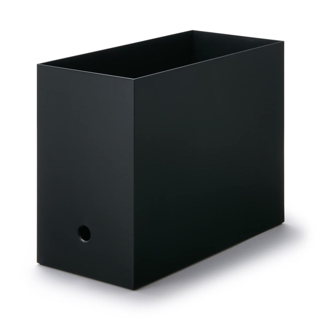MUJI Polypropylene File Standard A4 Dark 15cm W x 32cm D x 24cm 83364694 Box, Type, Wide, Size, Gray, Approx. H,