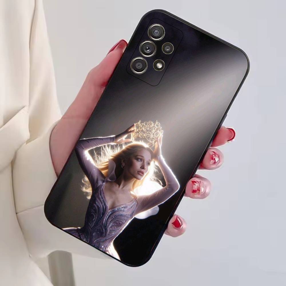 Singer A-Ariana Grande Phone Case For Samsung S25,S24,S21,S22,S23,S30,Ultra,S20,Plus,Fe,Soft Silicone Black Cover