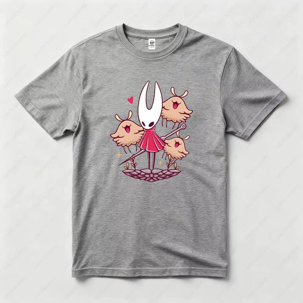 

2026Cosplay Game Unisex Tshirt Hollow Knight Silksong Game Video Unisex Cotton Tshirt Game Gamer Gaming Tee Shirts for Women 4XL