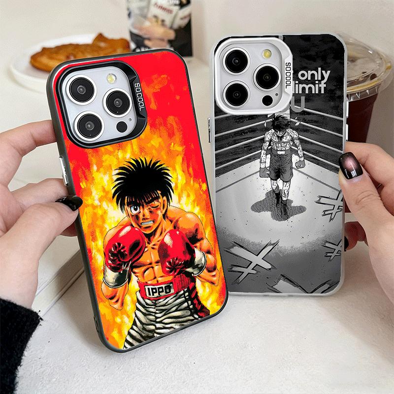Hajime No Ippo Anime Stoßfeste Handyhülle für iPhone 17 Air 16 16E 15 Pro Max 14 Plus 13 Mini 12 Rückseite Anti-Sturz Fundas
