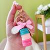 Exquisite Macaron Cake Keychain - Cute Couple Bag Charm, Stylish Car Pendant