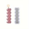 1/2pcs Love Heart Candle Mold DIY Aromatherapy Plaster Silicone Mold Home Decor Ornament, Handmade Candle Making Resin Mold