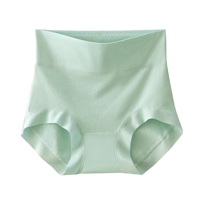 Fashion Summer High Waist Lifting Arm Underwear Comfortable Breathable Soft Skin Friendly Women's Pure Cotton Triangle Panties