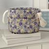 Cotton Laundry Hampers Large Capacity Women Flower Pattern Cosmetic Storage Underwear Storage Basket for Any Room Organization