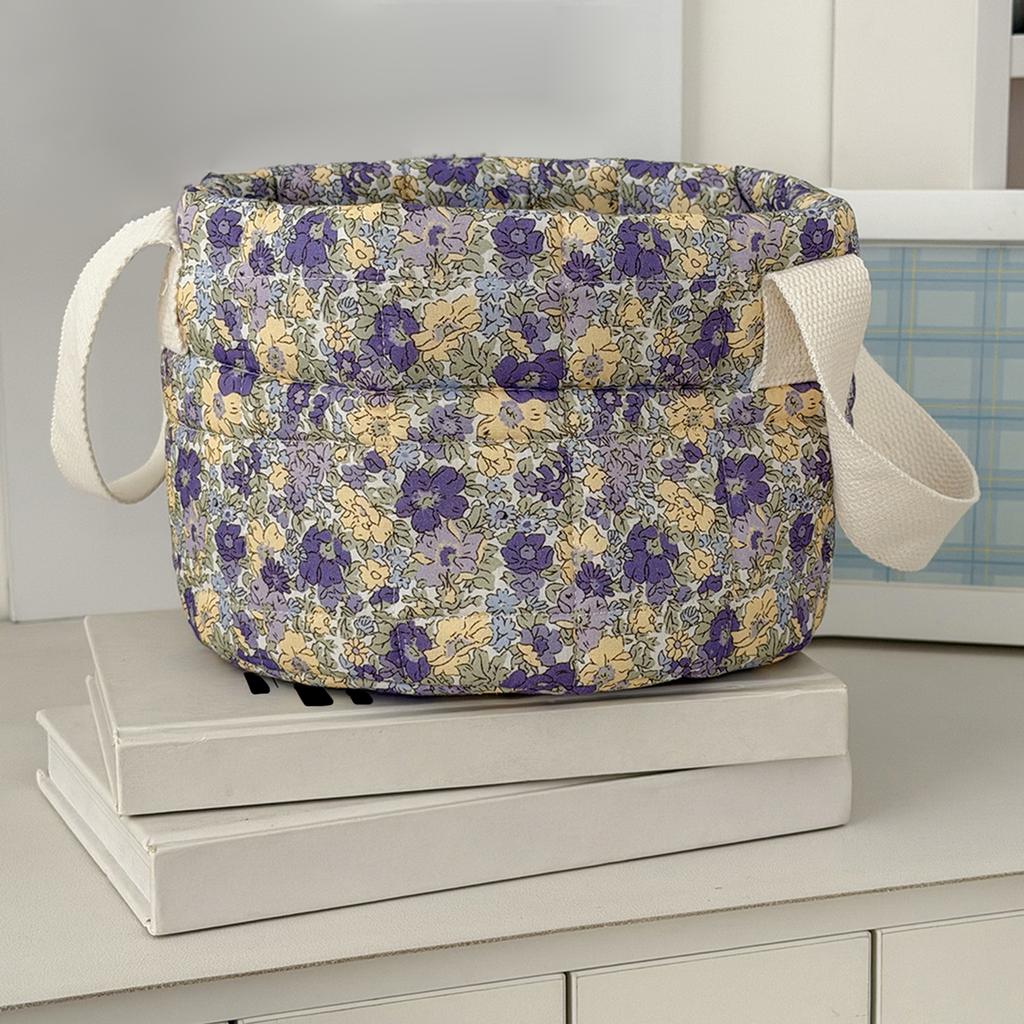 Cotton Laundry Hampers Large Capacity Women Flower Pattern Cosmetic Storage Underwear Storage Basket for Any Room Organization