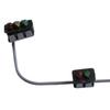 2PCS 3V DC Traffic Lights 6cm Crossing Walk Model LED Pedestrian Street Signals N Scale Layouts Accessories With Wires And LEDs
