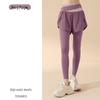Leggings de Yoga WEZHO pour Femmes à Deux Pièces Faux avec Poche