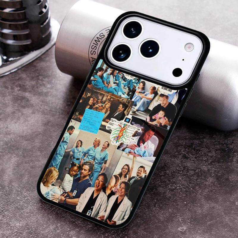 

Greys Anatomy TV Show Meredith Phone Case for iPhone 17 16 15 Pro Max Air 14 13 12 11 Plus Shockproof Cover iPhone 16
