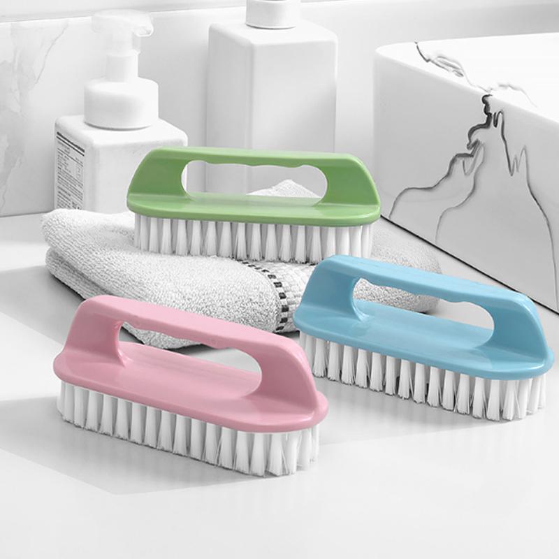 Scheuerbürste mit harten Borsten, Scheuerbürste für Wäsche, Kleidung, Schuhe, tragbare Handreinigungsbürste aus Kunststoff für Küche und Bad