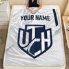 Custom Name,Utah Mammoth Printed Flannel Blanket, Soft Throw for Bedroom Sofa, Washable, Christmas Present, Great Gift.