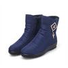 Waterproof Snow Boots Women Winter Shoes Fashion Brand Cold Winter Women Ankle Boots Non-slip Ladies Cotton Shoes Blue Red Plus Size 42