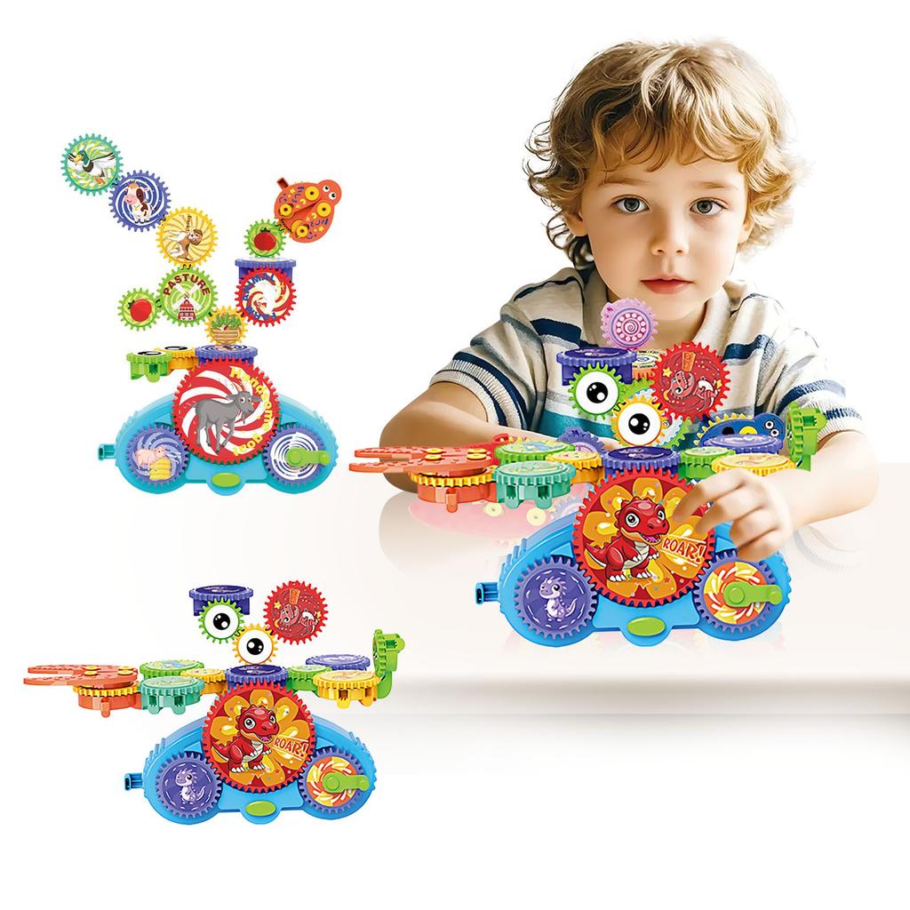 Electric Building Variable Gear Spinning Educational Toys