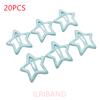 20pcs/lot 3CM Mini Star Hair Clip Kids Glitter Metal Hair Clips Barrettes Hairpins Girls Hair Accessories Headwear Styling Tools