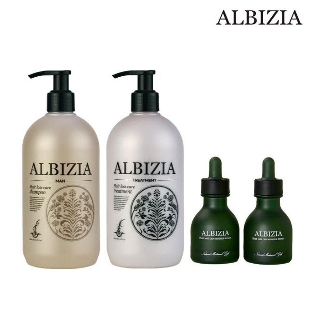 [Albizia] Hair Loss Relief Functional Shampoo + Treatment + Serum Set (For Men)