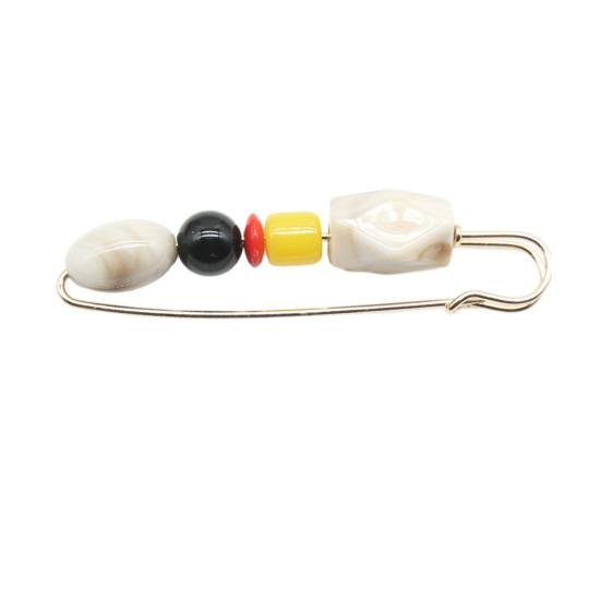 Alloy Brooch Pin Wear-Resistant Anti-Rust Elegant Imitation Stone Design Lapel Pin Sweaters Dresses Hats Bags Badge Clothes Accessories