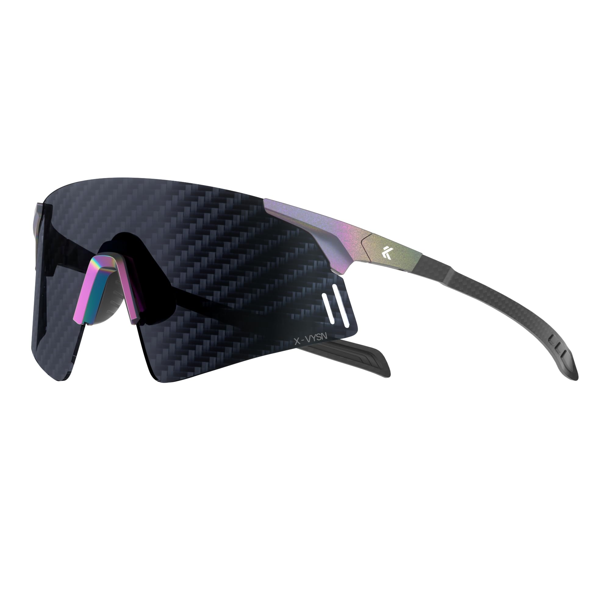 

KAPVOE Photochromic Sports Sunglasses for Cycling, Running, Baseball, Tennis, and Mountain Climbing, High-Performance Carbon Temples,