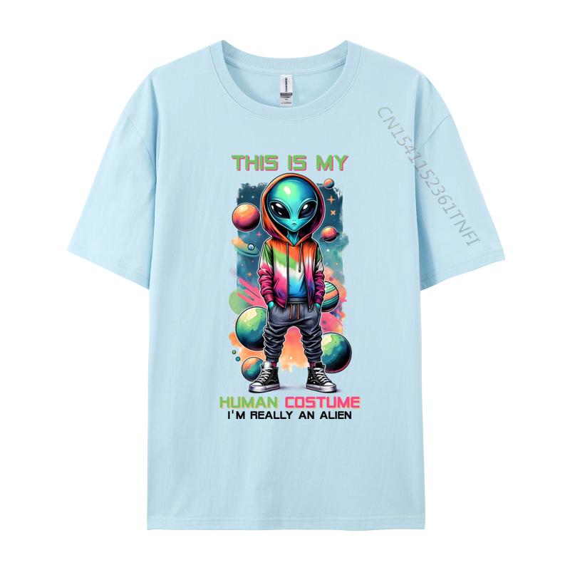 Copy Of Alien In Space Tshirt Funny Coupons Short Sleeve Printed On T Shirts All Cotton Men Tops  Tees Casual