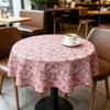 Kitchen Dining Table Living Room Home Decoration  Small Size Reusable Cotton Round Tablecloth
