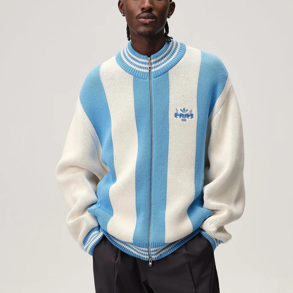 Kith For Adidas Football Wyona Jacket Gray Men Outerwear Grey AAKA5802