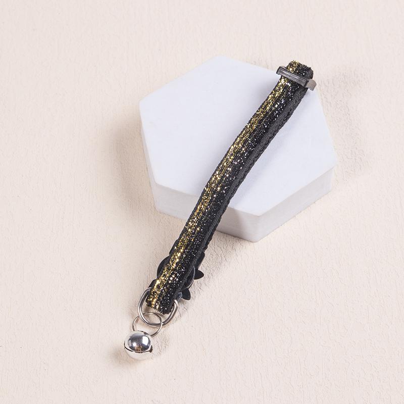 1PC Reflective Breakaway Cat Collar Safety Elastic Adjustable Neck Strap With Bell For Kitten Puppy Pet Leash Accessories