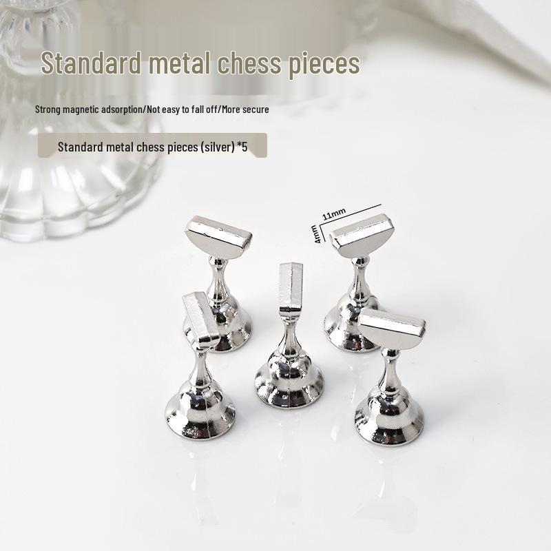 Fairy Aurora Iridescent Nail Art Practice Base & Holder: Thickened Acrylic Magnetic Display Stand