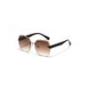 Rimless Glasses Men'S Polygonal Diamond Trimmed Retro Sunglasses Women'S Ins Street Shot Rivet Sunglasses