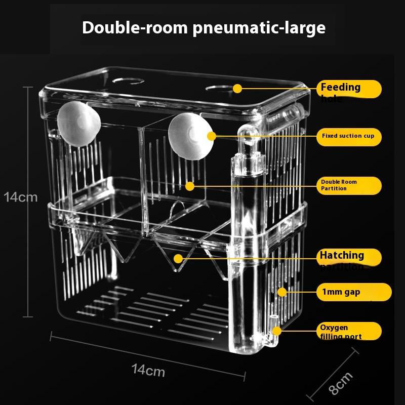 S/L/XL Aquarium Breeder Box Fish Breeding Isolation Box Fish Hatchery Ακρυλικό Διαιρέτης Γαρίδες Κλόουν Ψάρια Επιθετικά Τραυματισμένα