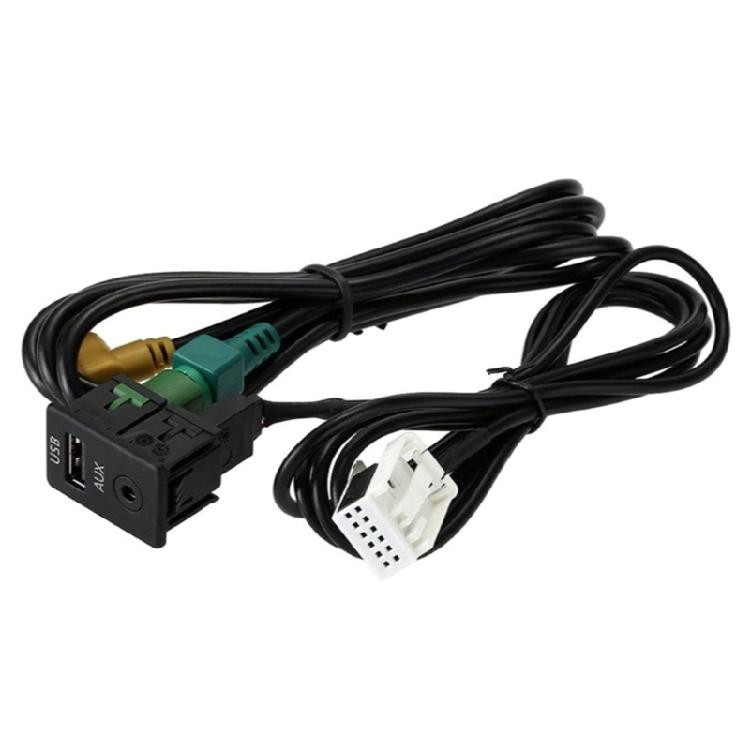 USB AUX Switches Plug Replacement AUX USB Switches Port Socket & Cable for B6 B7 Auto Accessories Easy Installation 1