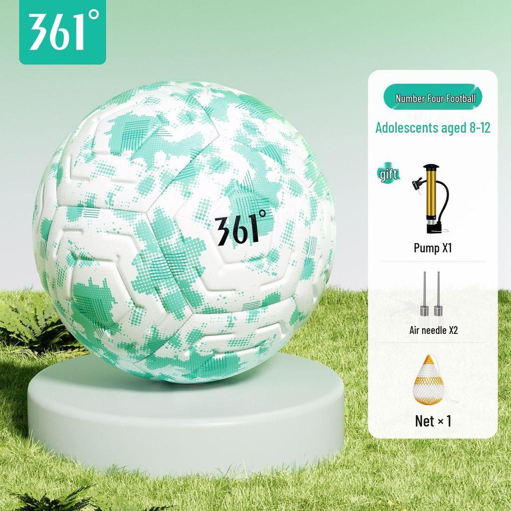 361 Degrees Seamless Junior High School Football: Explosion-Proof, Super Soft, Hot Melt Bonded Training Ball for Primary & Secondary Schools.