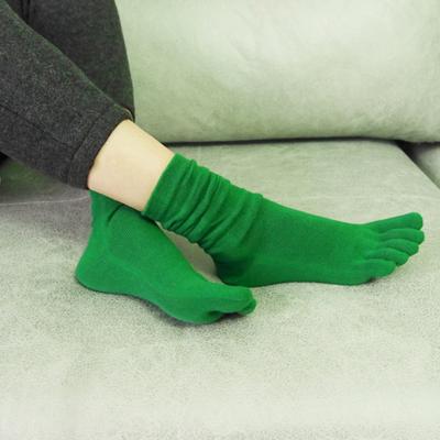 Stilvolle, rutschfeste, warme, solide, modische Fünf-Finger-Zehen-Baumwollsocken für den täglichen Gebrauch